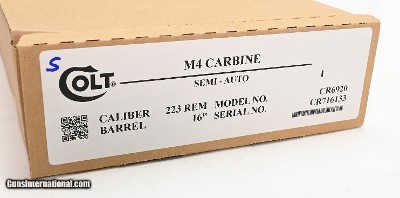 Colt M4 Carbine Model CR6920 AR-15. 5.56 x 45mm. BRAND NEW IN BOX - Image 7 of 7