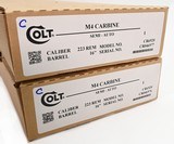 Colt M4 Carbine Model CR6920 AR-15. 5.56 x 45mm. CONSECUTIVE PAIR. BRAND NEW IN BOXES - 3 of 6