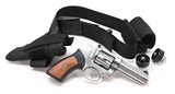 Ruger GP100 .357 Mag 4 Inch Satin Stainless Double-Action Revolver. Excellent Condition With Holster And 2 Loaders - 1 of 6