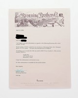 Browning Belgium Olympian .270 Win. DOM 1961. ATTENTION COLLECTORS!! Lettered And Unfired In Original Box - 3 of 16
