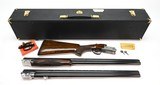 Perazzi SCO Small Frame 20 Gauge, 2 Over/Under Barrel Sets. In Black Leather Case - 1 of 16