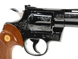 Colt Python 357 Mag. Factory A-Engraved 4 Inch Blue. Excellent Condition. DOM 1976 - 5 of 9