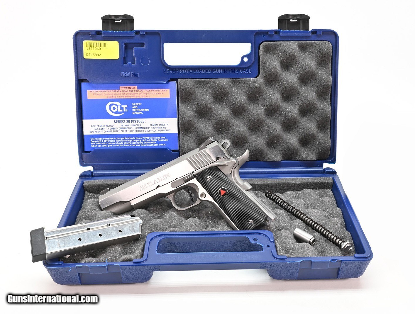 4778 WA COLT DELTA　ELITE　シルバー ガスブローバック ウエスタンアームズ】コルト 10mmAUTO デルタエリート オール