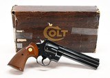 Colt Python 357 Mag. 6 Inch Blue. Excellent Condition. In Box. DOM 1976 - 3 of 11