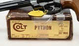 Colt Python 357 Mag. 6 Inch Blue. Excellent Condition. In Box. DOM 1976 - 11 of 11