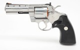Colt Python 357 Mag. 4 Inch Satin Stainless Finish. Like New In Blue Hard Case. DOM 1994 - 3 of 9