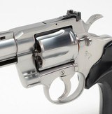 Colt Python 357 Mag. 4 Inch Satin Stainless Finish. Like New In Blue Hard Case. DOM 1994 - 5 of 9