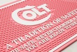 Colt Python Counter Mat. Pink And White. Extremely Rare - 2 of 2