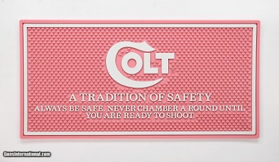 Colt Python Counter Mat. Pink And White. Extremely Rare