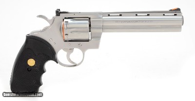 Colt Python .357 Mag. 6 Inch Satin Stainless. Like New Condition. DOM 1992 - Image 3 of 9