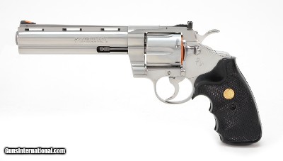Colt Python .357 Mag. 6 Inch Satin Stainless. Like New Condition. DOM 1992 - Image 6 of 9