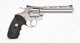 Colt Python 357 Mag. 6 Inch Satin Stainless. Like New Condition. In Hard Case. DOM 1987 - 6 of 9