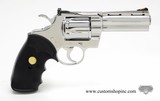 Colt Python .357 Mag. 4 inch. Bright Stainless Finish. Like New In Blue Case - 3 of 8