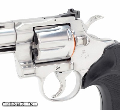 Colt Python 357 Mag. 8 Inch Satin Stainless Finish. Like New In Blue Hard Case. DOM 1995 - Image 5 of 9