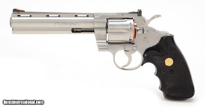 Colt Python .357 Mag. 6 Inch Satin Stainless. Like New Condition. DOM 1991 - Image 6 of 9