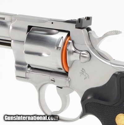 Colt Python 357 Mag. 6 Inch Satin Stainless Finish. Like New In Blue Hard Case. DOM 1983 - Image 7 of 9