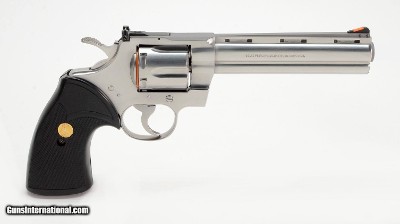 Colt Python .357 Mag.6 Inch Satin Stainless. Like New Condition. DOM 1983 - Image 3 of 9