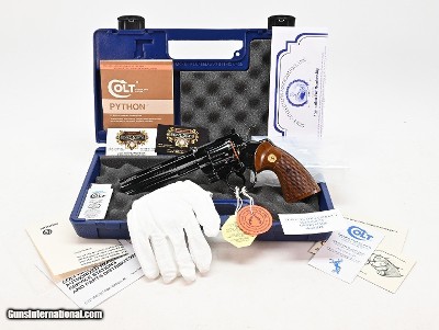 Colt Python 357 Mag. 6 Inch Blue. Like New Condition. In Hard Case. DOM 1979