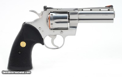 Colt Python .357 Mag. 4 Inch Satin Stainless. Like New Condition. DOM 1985 - Image 3 of 9