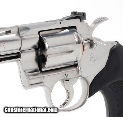 Colt Python .357 Mag. 4 Inch Satin Stainless. Like New Condition. DOM 1985 - Image 7 of 9