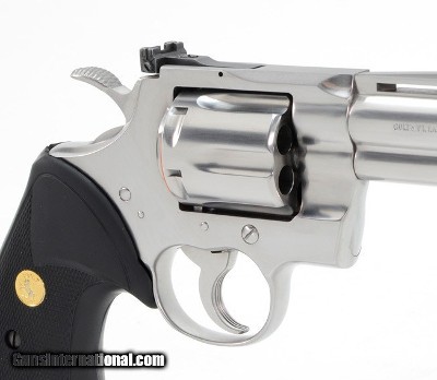 Colt Python .357 Mag. 4 Inch Satin Stainless. Like New Condition. DOM 1985 - Image 4 of 9