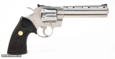 Colt Python 357 Mag. 6 Inch Satin Stainless. Like New Condition. In Box. DOM 1988 - Image 6 of 10