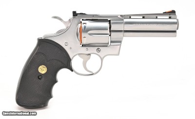 Colt Python .357 Mag. 4 Inch Satin Stainless. Original, Like New Condition. DOM 1991 - Image 7 of 10