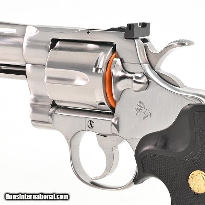 Colt Python .357 Mag. 4 Inch Satin Stainless. Original, Like New Condition. DOM 1991 - Image 5 of 10