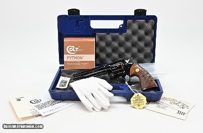 Colt Python .357 Mag. 6 Inch Blue Finish. Like New Condition. DOM 1979