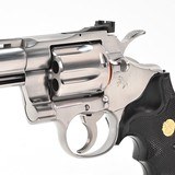 Colt Python 357 Mag. 4 Inch Satin Stainless. Like New Condition. In Hard Case. DOM 1987 - 8 of 9