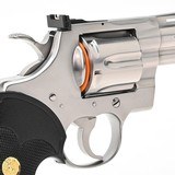 Colt Python 357 Mag. 4 Inch Satin Stainless. Like New Condition. In Hard Case. DOM 1987 - 5 of 9