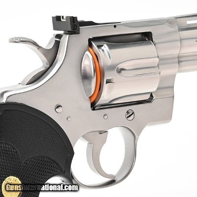 Colt Python 357 Mag. 4 Inch Satin Stainless. Like New Condition. In Hard Case. DOM 1987 - Image 5 of 9