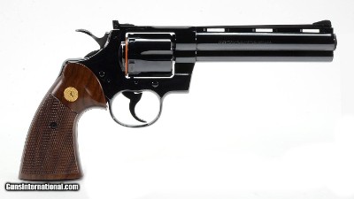 Colt Python 357 Mag. 6 Inch Blue. Like New Condition. In Hard Case. DOM 1982 - Image 6 of 9