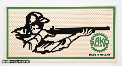 Sako Finland Counter Mat. Shooter-Green And White