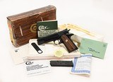 Colt 1911 Gold Cup National Match. Series 70. 45 ACP. Perfect Condition. With Original Box - 1 of 5