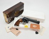 Colt Python 357 Mag. 6 Inch Blue. Excellent Condition. In Box. DOM 1976