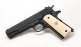 Colt Military Retro Government .45 ACP. Model 01911M With Bonded Ivory Grips. . Looks New, Unfired - 5 of 6