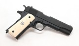 Colt Military Retro Government .45 ACP. Model 01911M With Bonded Ivory Grips. . Looks New, Unfired - 4 of 6