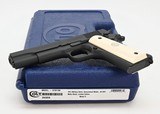 Colt Military Retro Government .45 ACP. Model 01911M With Bonded Ivory Grips. . Looks New, Unfired - 3 of 6