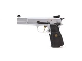 Browning Hi-Power 9mm Luger – Silver Chrome Collectible Pistol - 3 of 9
