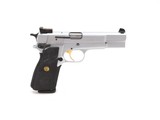 Browning Hi-Power 9mm Luger – Silver Chrome Collectible Pistol - 2 of 9