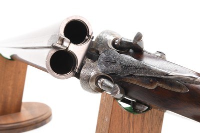 W.C. Scott – 1879 – 12 Gauge – Damascus Barrels – Original Case - Image 1 of 20
