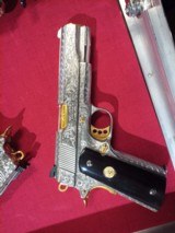 Stainless Colt 1911 Engraved 45acp - 2 of 5