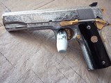Stainless Colt 1911 Engraved 45acp - 1 of 5