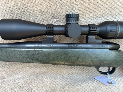 Weatherby Mark V in ultra rare 280 Rem 24” barrel with Burris Signature HD 3-15 x 44MM scope. - Image 6 of 14