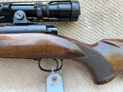 Pre-64 Winchester Model 70 243 in Featherweight, 22” barrel with Bausch and Lomb scope with Kuharsky mount. - Image 6 of 15