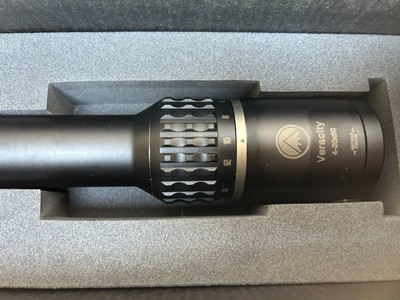 Burris Veracity 4-20X50mm First Focal Plane with 30MM main tube with Ballistic Plex E1 Reticle with original box and paperwork. - Image 5 of 10