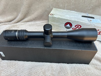 Burris Veracity 4-20X50mm First Focal Plane with 30MM main tube with Ballistic Plex E1 Reticle with original box and paperwork. - Image 8 of 10