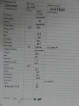 Late WWII " HAND STAMPED " Inland Div. Carbine Excellent " AS ISSUED" cond. - 12 of 12