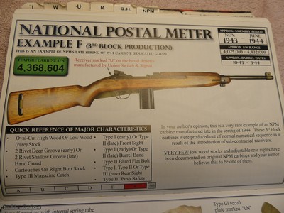 Very rare version of National Postal Meter Carbine